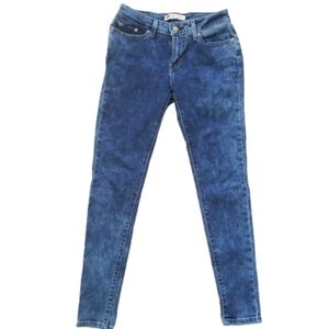 Levi's acid wash skinny legging jeans